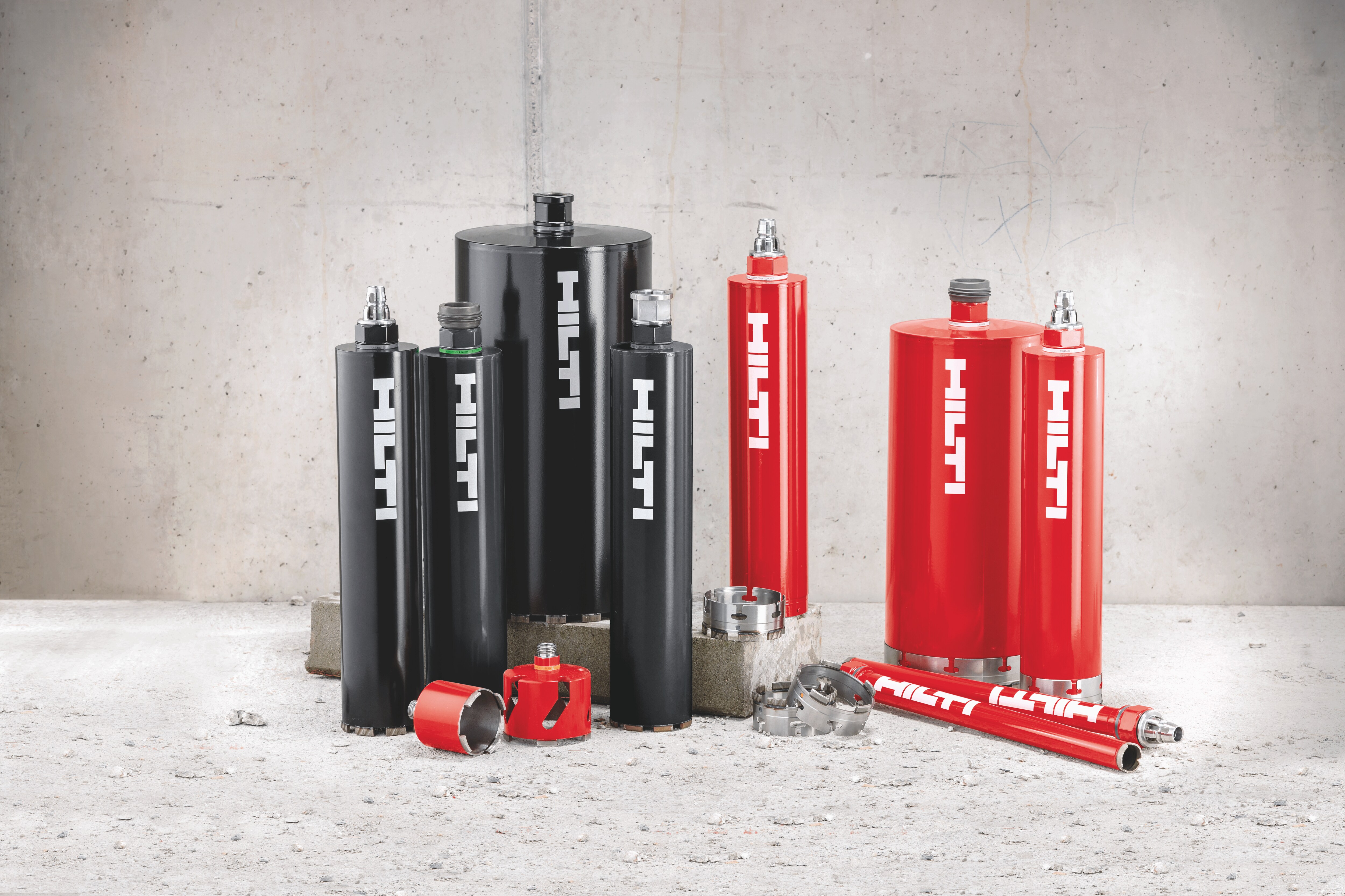 As coroas para perfuração diamantada da Hilti estão disponíveis em dois níveis de desempenho
