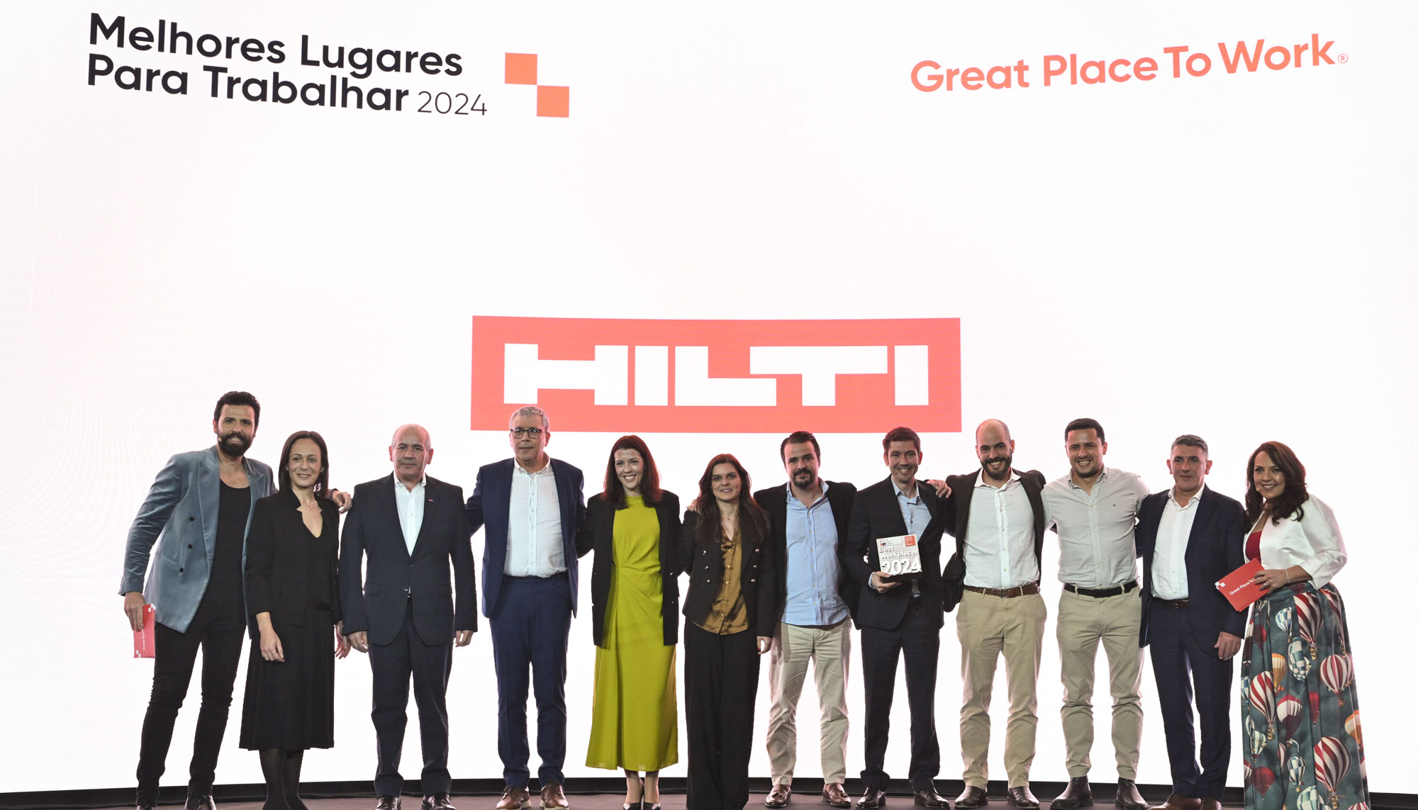 Hilti Portugal a receber o primeiro lugar pela Best Workplaces