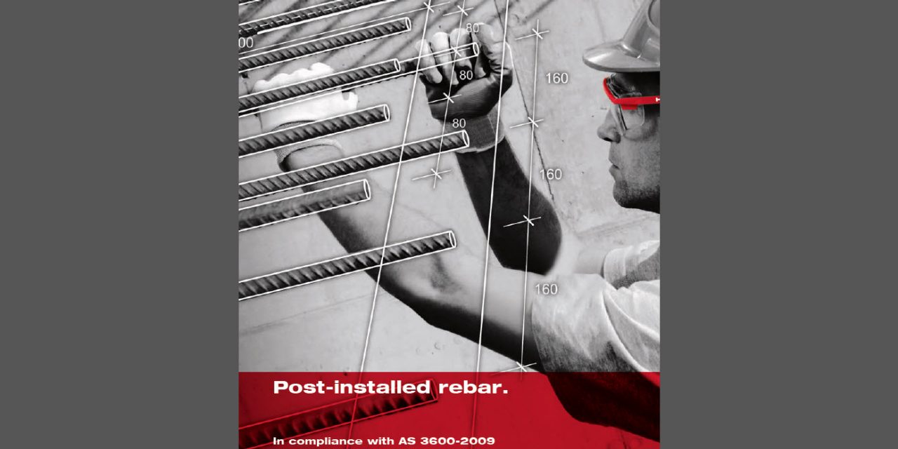 Post-installed rebar manual