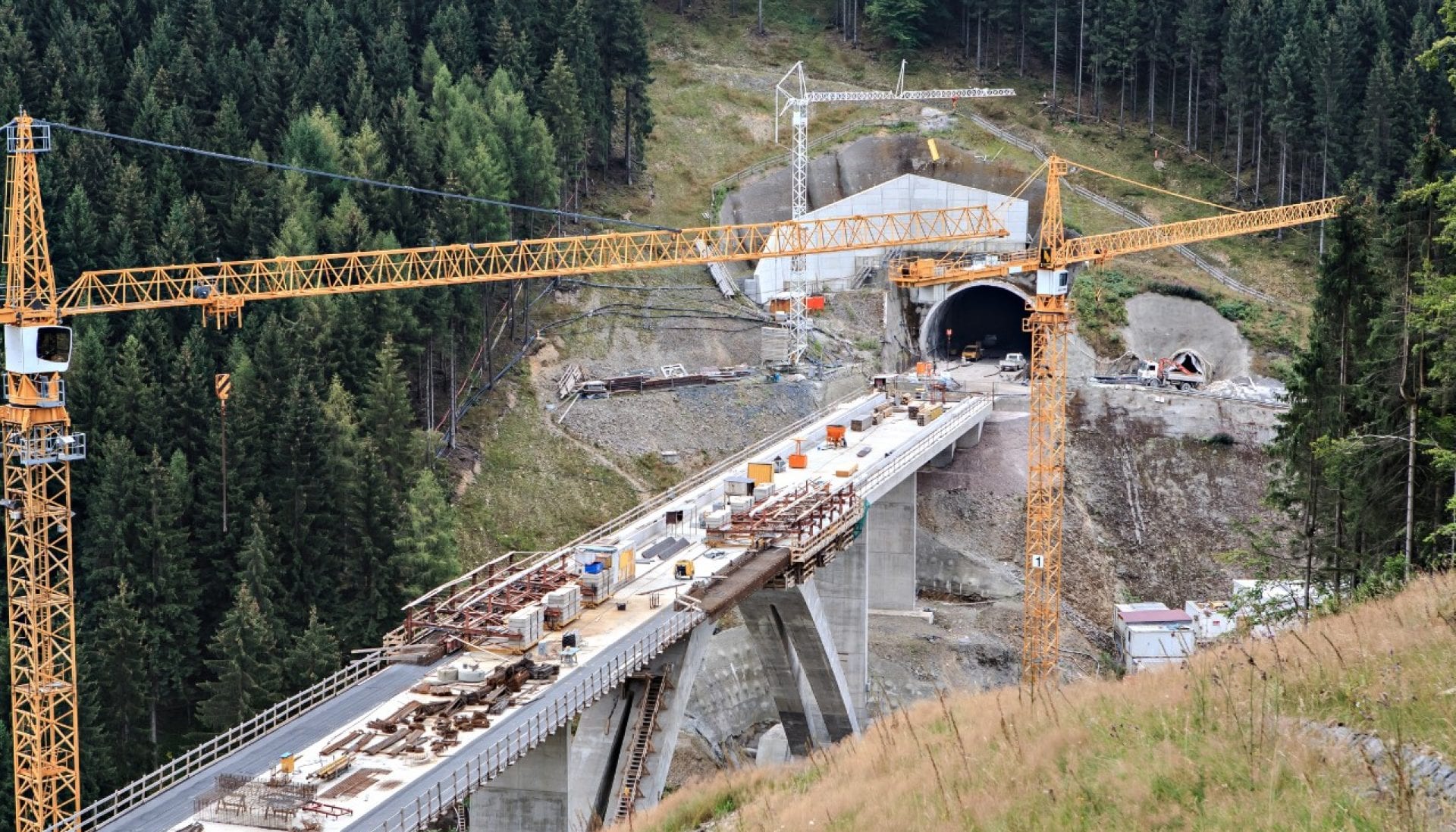 construção de túnel