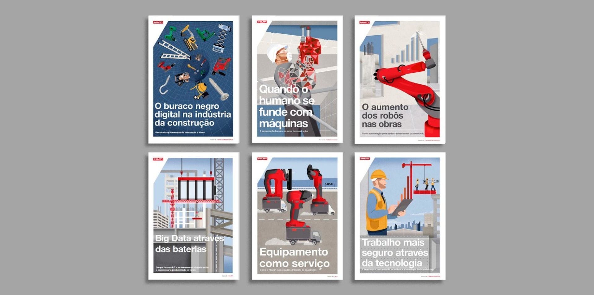 Capa dos 6 e-books