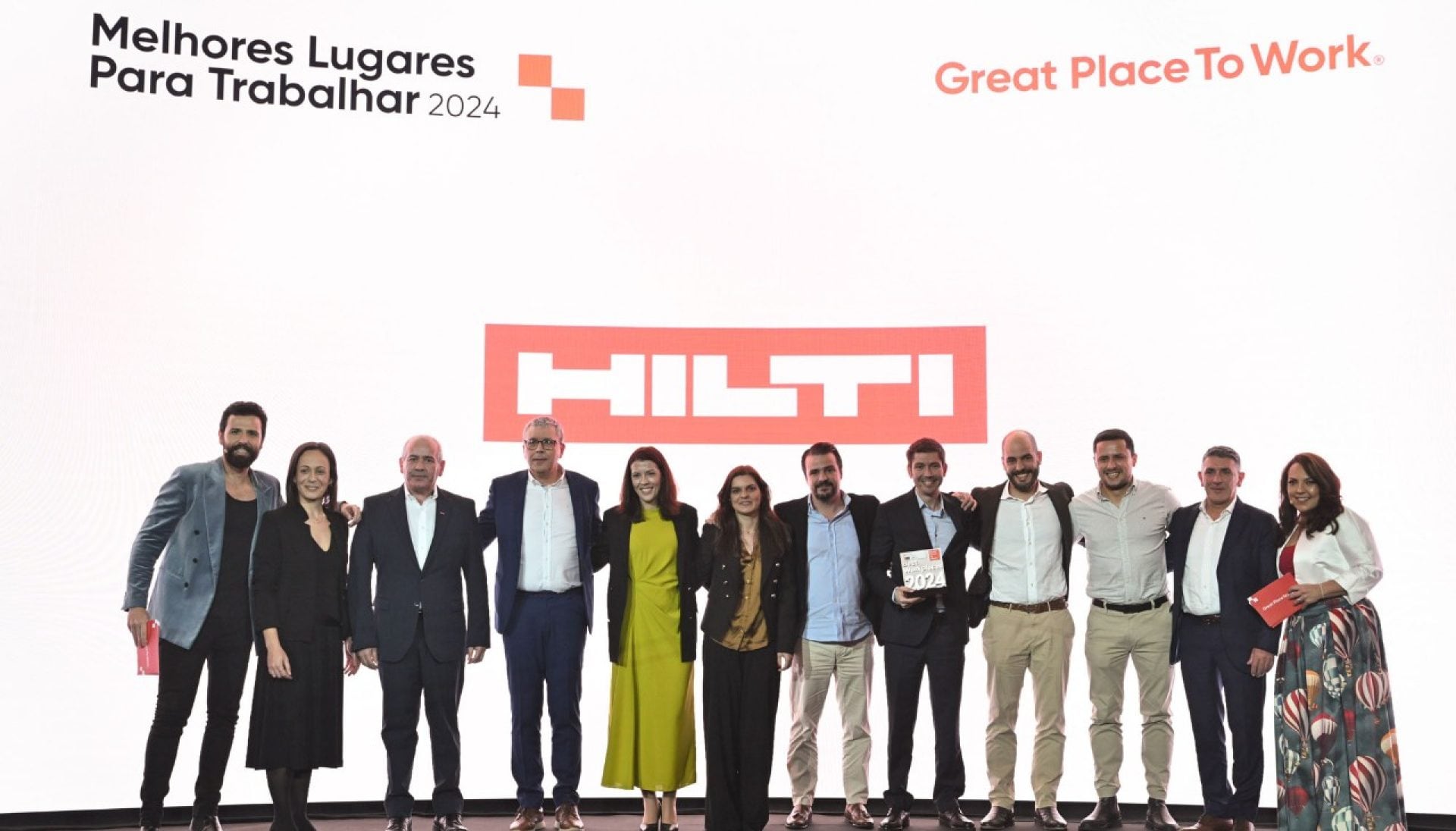 A Hilti Portugal recebeu o prémio de melhor lugar para trabalhar em Portugal, pela Great Place to Work®