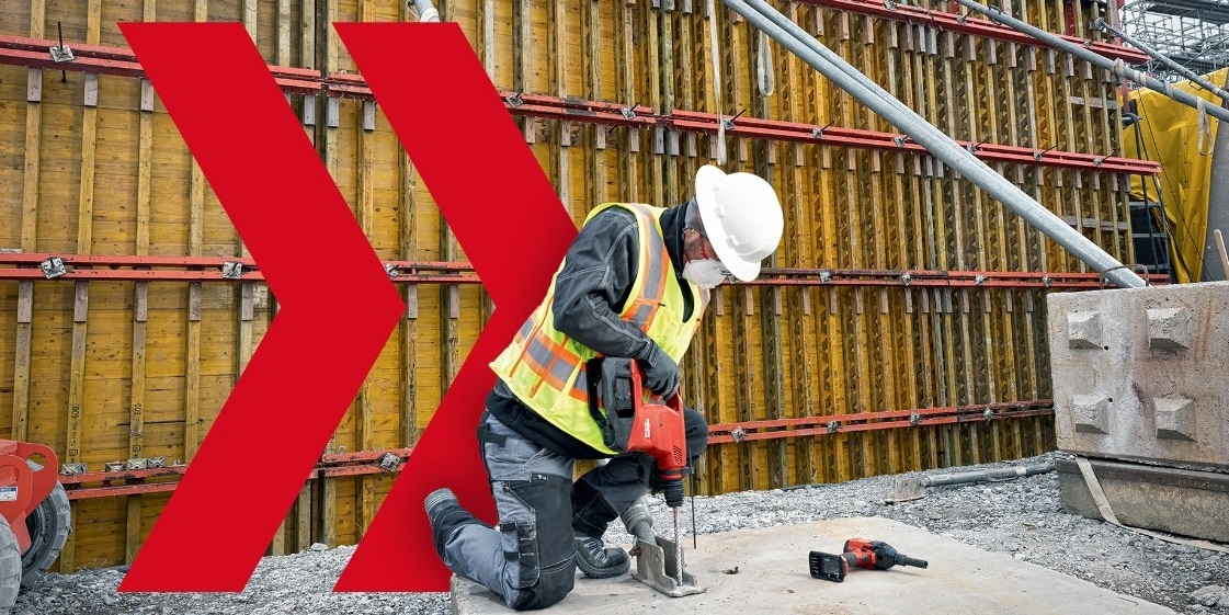 Perçage dans le béton avec un perforateur SDS PLUS Nuron