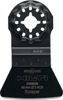 Raspador multifunções Peça de raspagem em HCS (aço com elevado teor de carbono) para a ferramenta multifunções oscilante, para raspar tinta ou cola