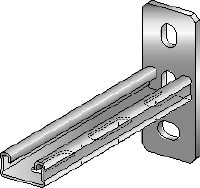 Braço de calha MQK-21-F Braço de calha galvanizado a quente (HDG) para aplicações de cargas médias