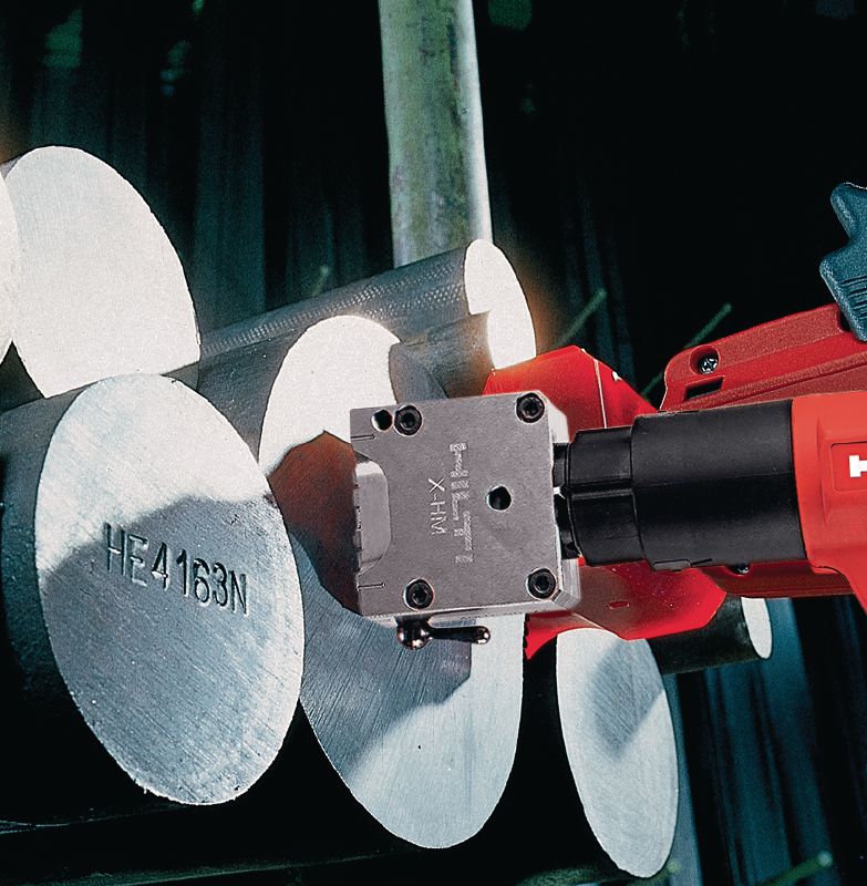Punções marcadores de aço X-MC 8 Ponta afiada, caractéres largos especiais para marcações de identificação de estampagem em metal Aplicações 1