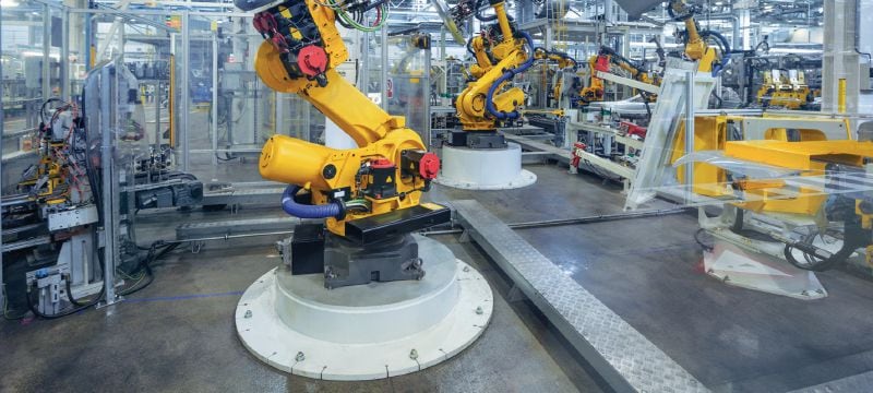 Varão roscado HAS-D Varão roscado dinâmico de elevado desempenho para atravessamentos e pré-fixações com ancoragens químicas de injeção híbridas (aço carbono) Aplicações 1