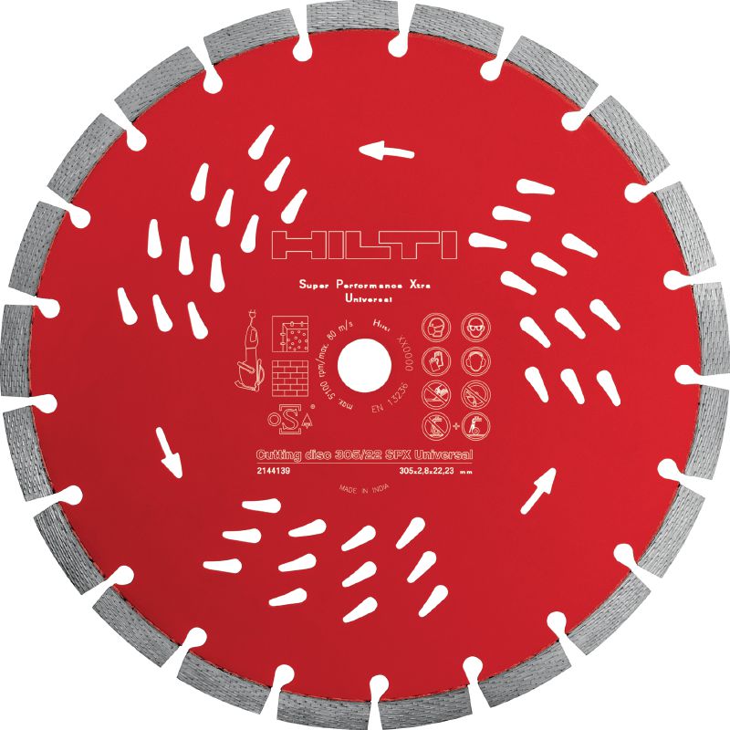 Disco diamantado universal SPX Disco diamantado ultimate com tecnologia Equidist para realizar cortes de superior qualidade em diferentes materiais de base