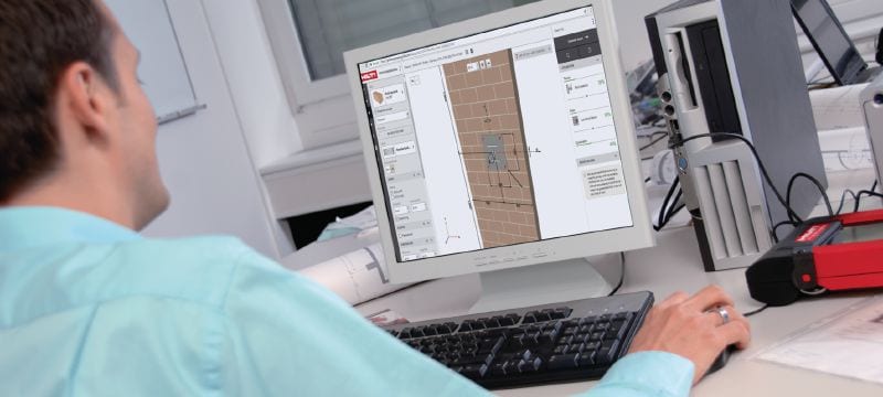 Profis Engineering Suite - Software de cálculo de ancoragens Software técnico PROFIS baseado na tecnologia em nuvem para calcular ligações betão/aço e betão/betão de acordo com um vasto leque de códigos e homologações Aplicações 1