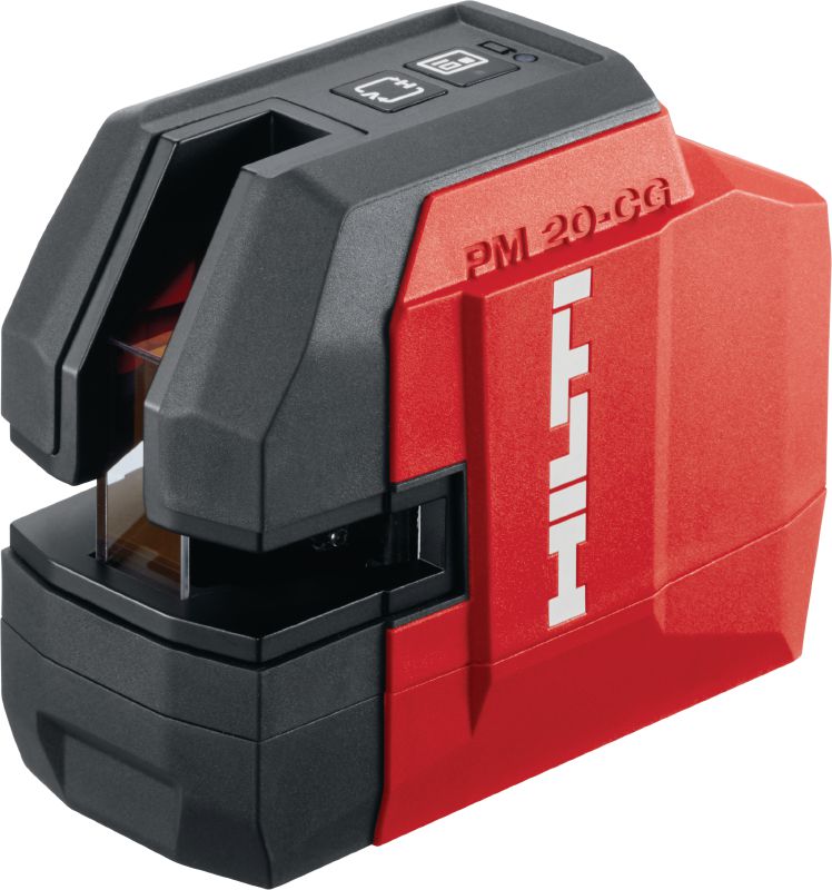 Laser de prumo e de linhas cruzadas PM 20-CG Laser multidirecional de feixe verde com 2 linhas e 5 pontos para aprumar, nivelar, alinhar e endireitar