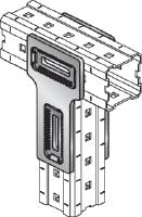 Ligador MIC-T Ligador galvanizado a quente (HDG) para fixar vigas MI perpendicularmente umas às outras Aplicações 1