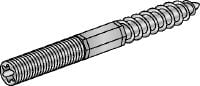 Parafuso de rosca dupla em aço galvanizado 4.6, cabeça Torx Parafuso de suspensão galvanizado de aço tipo 4.6 e cabeça Torx