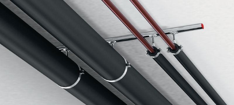 Abraçadeira de fecho rápido para tubos de refrigeração MRP-RPC Abraçadeira de tubos premium galvanizada para aplicações de água gelada e água fria Aplicações 1