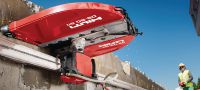 Disco para serra de corte SPX HCL Equidist (60H: para Hilti e Husqvarna®) Disco de serra de corte de parede ultimate (20 kW) para cortar a grande velocidade e uma vida útil mais longa em betão armado (eixo de 60H serve nas serras de corte de parede Hilti e Husqvarna®) Aplicações 4