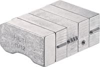 Punções marcadores de aço X-MC 8 Ponta afiada, caractéres largos especiais para marcações de identificação de estampagem em metal