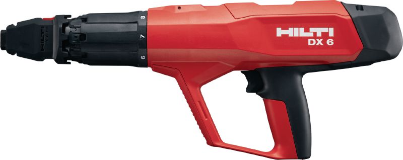 Pistola de pregos de fixação a pólvora DX 6-F8 Pistola de pregos de fixação a pólvora totalmente automática e altamente versátil para pregos individuais