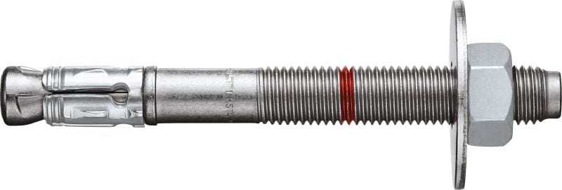 HST4 BW Ancoragem de expansão A nossa ancoragem de expansão metálica com o melhor desempenho na sustentação de cargas estáticas e sísmicas em betão fissurado (aço carbono, anilha grande)