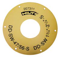 Anilha de vedação DD-SW-S Vedação do coletor de água DD-WC-S para diâmetros de coroas diamantadas entre 8 mm (5/16) e 87 mm (3-7/16)