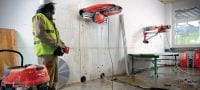 Disco para serra de corte SPX LCS Equidist - Silencioso (60H: para Hilti e Husqvarna®) Disco de serra de corte de parede ultimate (5-10 kW) para cortar a grande velocidade, uma vida útil mais longa e reduzir o ruído (eixo de 60H serve nas serras de corte de parede Hilti e Husqvarna®) Aplicações 3