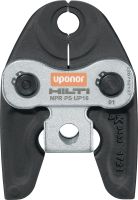 Mandíbula de prensagem de tubos NPR PS UP Mandíbulas de prensagem para sistemas de tubagens S-Press® / S-Press Plus® até 50 mm. Compatíveis com as prensadoras de tubos Hilti NPR 32