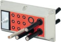 Sistema CFS-T STRF Molduras retangulares para a instalação de módulos para vedar cabos que penetrem caixas de comutação Aplicações 1