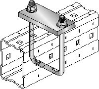 Acessórios para abraçadeira de tubos MIC-SPH Acessório galvanizado a quente (GAQ) fixado a vigas MI para suportar tubos suspensos