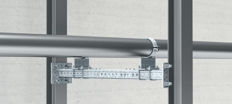 Ligador MIC-E Ligador galvanizado a quente (HDG) utilizado para unir longitudinalmente vãos longos de vigas MI para aplicações exigentes Aplicações 1