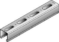 MM-C-30 Calha de instalação galvanizada MM com 30mm de altura para aplicações ligeiras