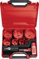 Conjunto de serras circulares HS-MU Conjunto de serras cranianas bimetálicas MetalCut para abrir furos em vários materiais