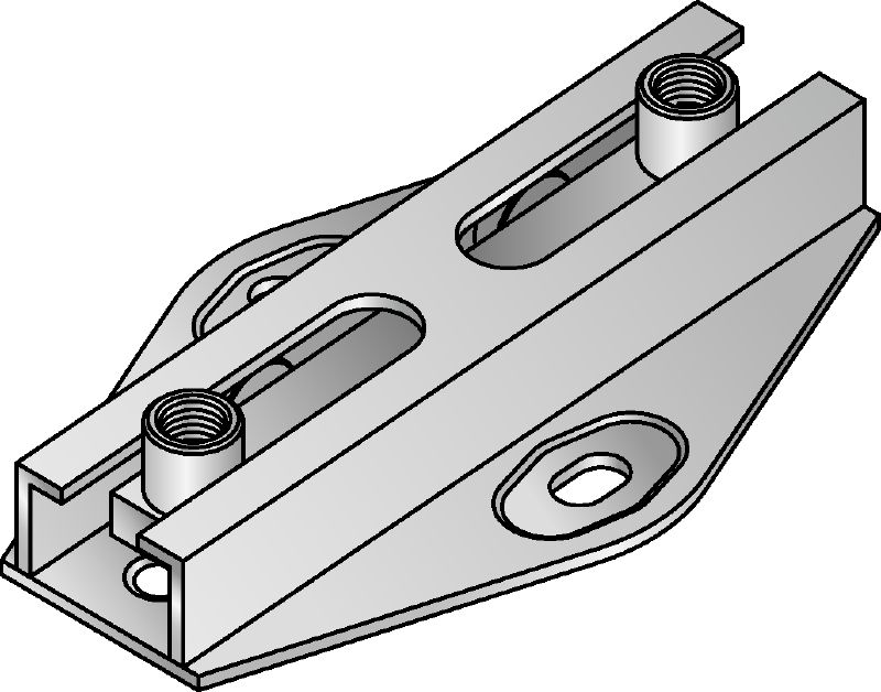 Conector deslizante (duplo) MRG-D6 Slide de duas ligações galvanizado a quente (GAQ) para aplicações exigentes de aquecimento e refrigeração