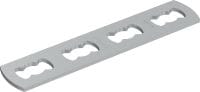 Ligador de calha MQV-P4 Conector de calhas plano galvanizado utilizado como extensor longitudinal para calhas de instalação MQ