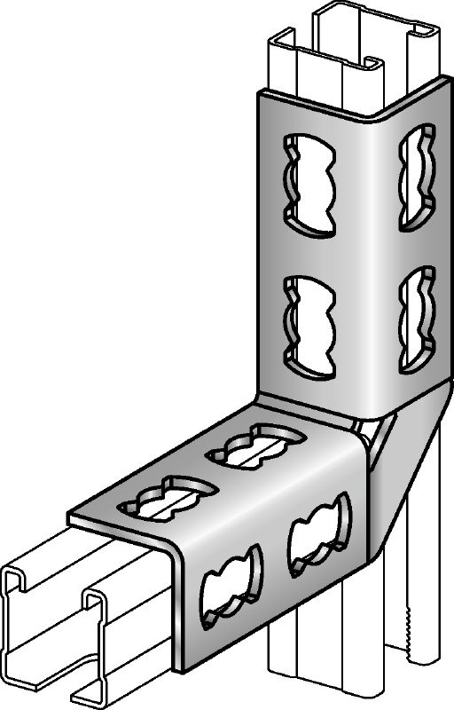 Ângulo universal MQW-8/90 Cotovelo de 90 graus galvanizado para unir várias calhas de instalação MQ