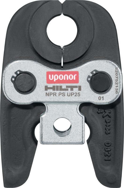 Mandíbula de prensagem de tubos NPR PS UP Mandíbulas de prensagem para sistemas de tubagens S-Press® / S-Press Plus® até 50 mm. Compatíveis com as prensadoras de tubos Hilti NPR 32