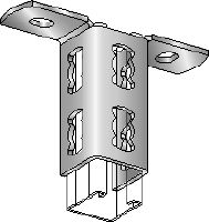 MQV-R Conector de calhas de aço inoxidável (A4) utilizado como extensor longitudinal para calhas de escora MQ