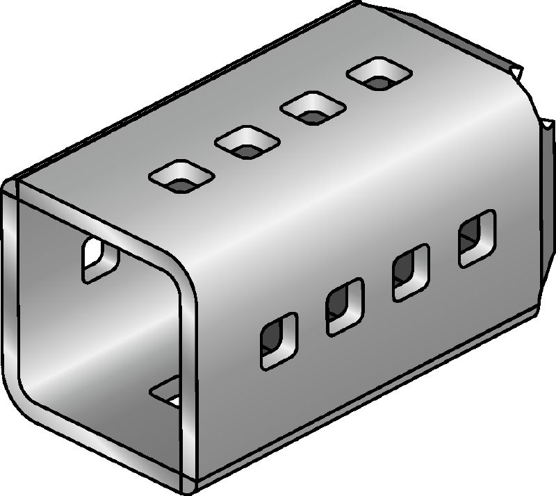 MIC-SC Ligador galvanizado a quente (HDG) utilizado com as bases MI que permitem o posicionamento livre da viga