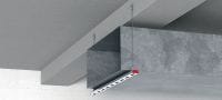 MW-C clip de teto Acessório multifuncional para prender os sistemas de suspensão de cabo MW a qualquer superfície vertical, horizontal ou inclinada Aplicações 1