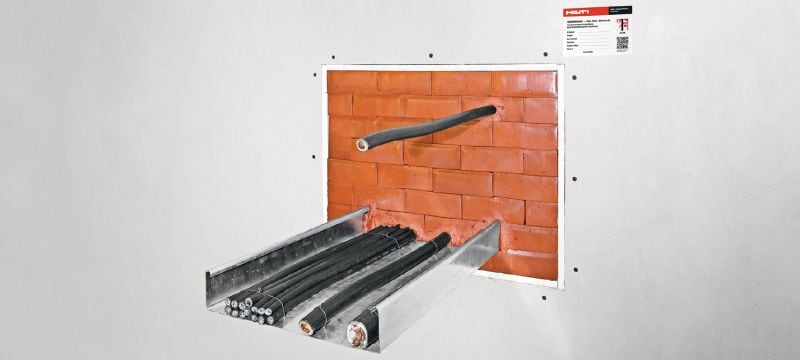 Bloco intumescente CFS-BL Blocos antifogo pré-formados para vedar penetrações com cabos Aplicações 1