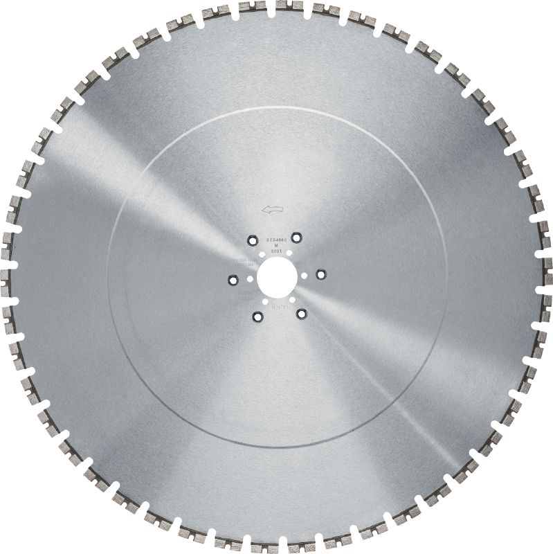 Disco Equidist para serra de corte SPX MCS (60Y: para Tyrolit®) O mais recente disco de serra de corte (15 kW) para corte de elevada velocidade e uma maior vida útil em betão armado (eixo de 60Y serve para serras de parede da Tyrolit®)