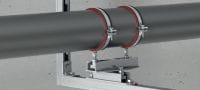 MRG-UK D6 Slide de duas ligações transversal Slide de duas ligações transversal galvanizado para aplicações de aquecimento e refrigeração exigentes Aplicações 1