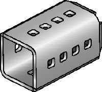 MIC-SC Ligador galvanizado a quente (HDG) utilizado com as bases MI que permitem o posicionamento livre da viga