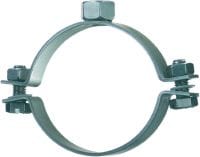 MP-SRN Abraçadeira para tubagens ligeiras Abraçadeira de aço inoxidável (A4) para tubagens, sem isolamento acústico, para aplicações de cargas ligeiras