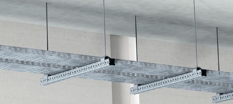 Anilha plana DIN 125 M10 HDG Ligador galvanizado a quente (HDG) para fixação de varões roscados M12 (1/2) and M20 (3/4) a vigas MI Aplicações 1