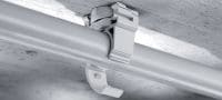 Abraçadeira para tubagem X-EKSC MX Grampo plástico para cabos/condutas com design de encaixe e bloqueio para utilizar com pregos em pente Aplicações 3