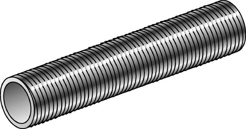 GR-G Tubo de aço tipo 4.6 roscado e galvanizado utilizado como acessório em várias aplicações