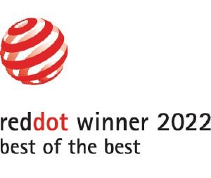                Este produto recebeu o prémio de design "Melhor dos Melhores" da Red Dot.            