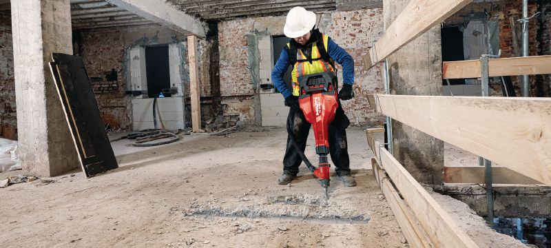 Martelo pneumático a bateria TE 2000-22 Potente e leve martelo pneumático alimentado a bateria para partir betão e para outros trabalhos de demolição (plataforma de baterias Nuron) Aplicações 1