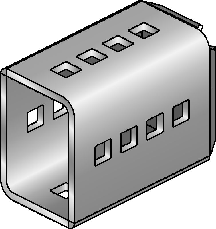 Ligador MIC-SC Ligador galvanizado a quente (HDG) utilizado com as bases MI que permitem o posicionamento livre da viga