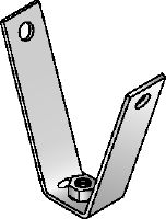 MF-TSH Suporte para suspensão galvanizado para fixação de varões roscados a chapas metálicas trapezoidais