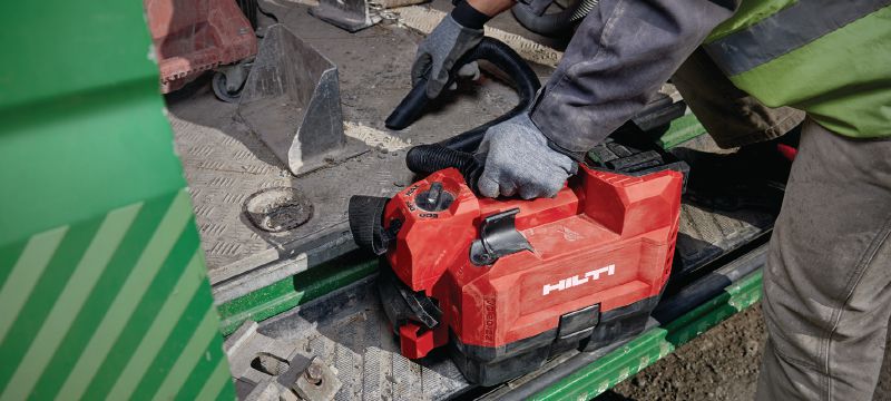 Aspirador a bateria para a construção civil VC 2D-22 Aspirador a bateria compacto para executar limpezas nas obras de construção (matérias secas), depósito de 3,5l (bateria Nuron) Aplicações 1