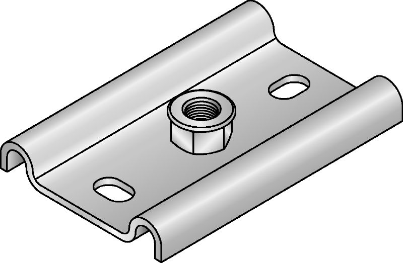 Placa de base MFP-GPH Base galvanizada com dois pontos de fixação de ancoragens para prender olhais de suspensão da Hilti